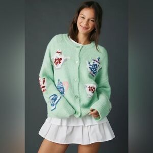 NWOT BDG Becca Tea Time Brushed Knit Oversized Sweater